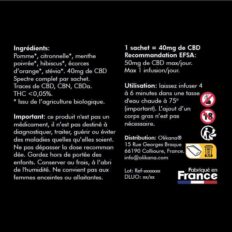 Etiquette CBD INFUSION RELAXATION Olikana