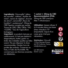 Etiquette CBD INFUSION SOMMEIL Olikana